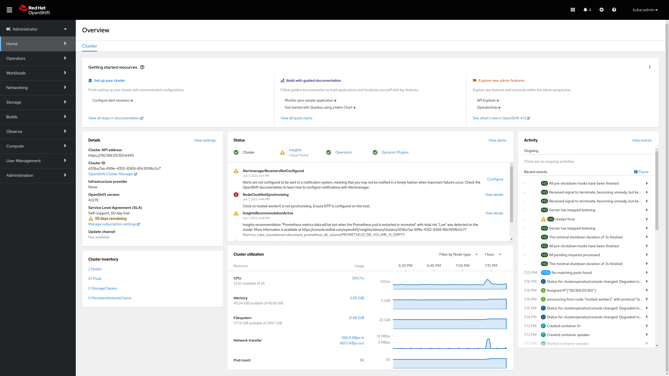 Hosted Cluster OCP Console