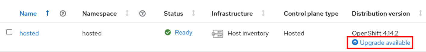 Hosted Cluster Upgrade Screen 4